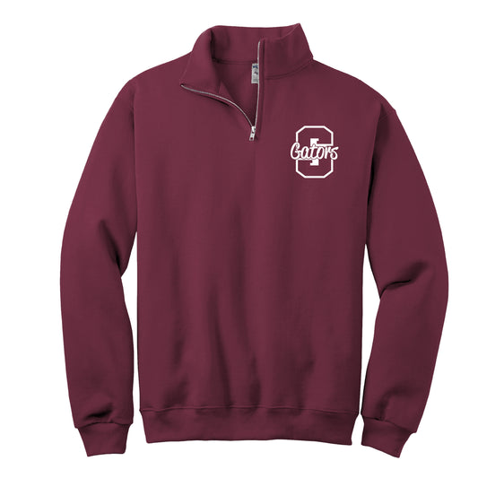 Satsuma Gators Quarter-Zip Sweatshirt - Maroon